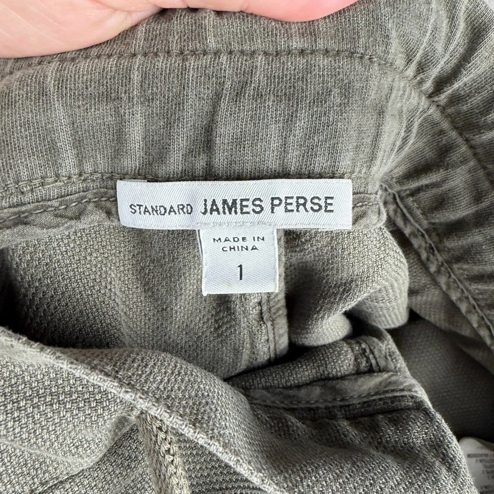 Standard‎ James Perse Olive Green Cotton Linen Drawstring Pants WXE1572 Size 1